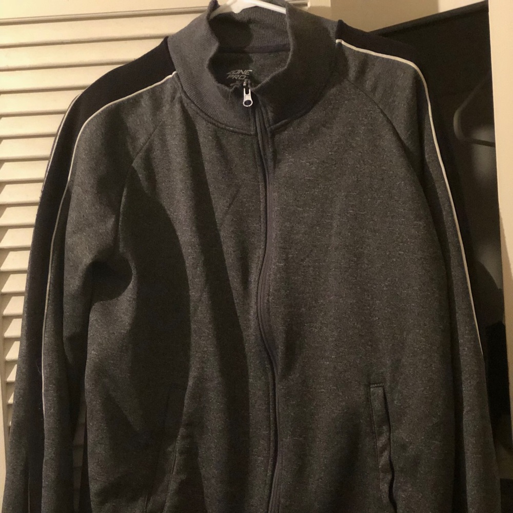 Gray and black Zone Pro sweater